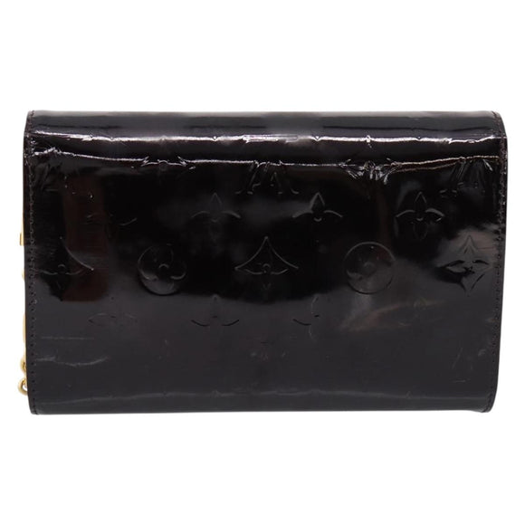 LOUIS VUITTON Monogram Vernis Bel Ale Shoulder Bag Amarante M93613 Auth BA16588