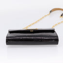 LOUIS VUITTON Monogram Vernis Bel Ale Shoulder Bag Amarante M93613 Auth BA16588-5