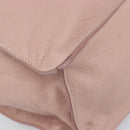 Miu Miu Tote Bag Leather Pink Silver Auth BA16593-15