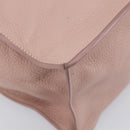 Miu Miu Tote Bag Leather Pink Silver Auth BA16593-13