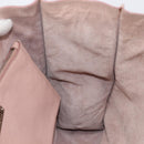 Miu Miu Tote Bag Leather Pink Silver Auth BA16593-21