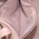 Miu Miu Tote Bag Leather Pink Silver Auth BA16593-23