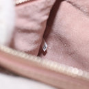 Miu Miu Tote Bag Leather Pink Silver Auth BA16593-24