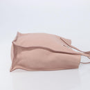Miu Miu Tote Bag Leather Pink Silver Auth BA16593-4