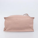 Miu Miu Tote Bag Leather Pink Silver Auth BA16593-9