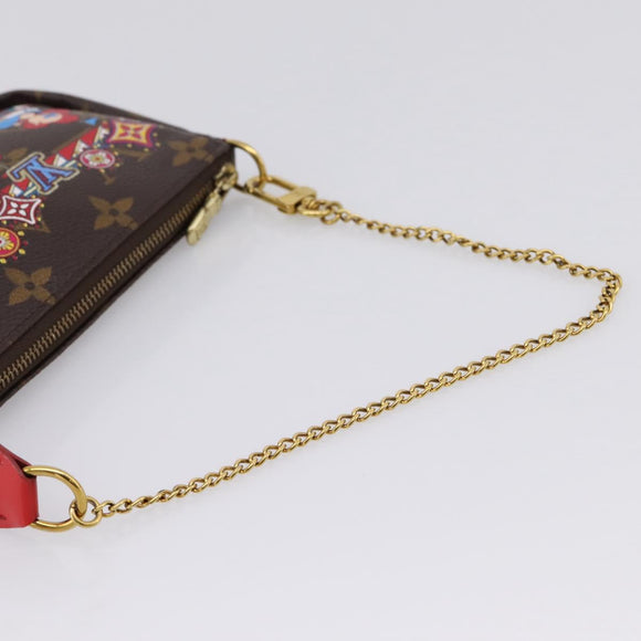 LOUIS VUITTON Monogram Vivienne Mini Pochette Accessoires M69976 Auth BA16597SAM
