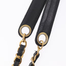 CHANEL COCO Mark Chain Shoulder Bag Velor Black Gold Tone CC Auth BA16599A-10
