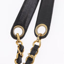 CHANEL COCO Mark Chain Shoulder Bag Velor Black Gold Tone CC Auth BA16599A-9