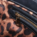 Dolce & Gabbana Shoulder Bag Raffia Navy Gold Tone Auth BA16600A-23