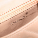 CHANEL Matelasse Hand Bag Leather Beige Gold Tone CC Auth BA16602V-19