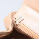 CHANEL Matelasse Hand Bag Leather Beige Gold Tone CC Auth BA16602V-24