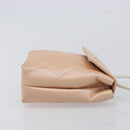 CHANEL Matelasse Hand Bag Leather Beige Gold Tone CC Auth BA16602V-4