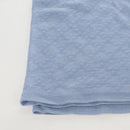CHANEL Scarf Cashmere Light Blue Pink CC Auth BA16604V-12