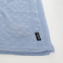 CHANEL Scarf Cashmere Light Blue Pink CC Auth BA16604V-13