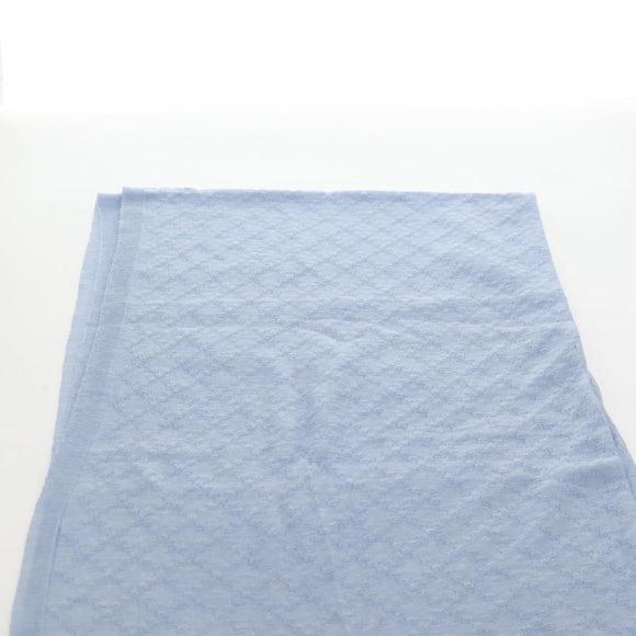 CHANEL Scarf Cashmere Light Blue Pink CC Auth BA16604V
