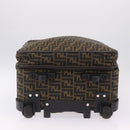 FENDI Zucca Canvas Suitcase Black Silver Auth BA16609V-5