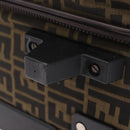 FENDI Zucca Canvas Suitcase Black Silver Auth BA16609V-20