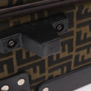 FENDI Zucca Canvas Suitcase Black Silver Auth BA16609V-21