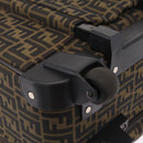 FENDI Zucca Canvas Suitcase Black Silver Auth BA16609V-22