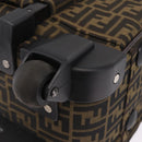 FENDI Zucca Canvas Suitcase Black Silver Auth BA16609V-9