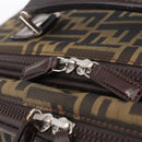 FENDI Zucca Canvas Suitcase Black Silver Auth BA16609V-23