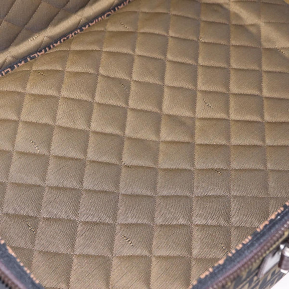 FENDI Zucca Canvas Suitcase Black Silver Auth BA16609V