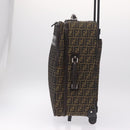 FENDI Zucca Canvas Suitcase Black Silver Auth BA16609V-3
