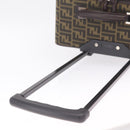 FENDI Zucca Canvas Suitcase Black Silver Auth BA16609V-8