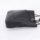 CHANEL Matelasse Chain Shoulder Bag Leather Black Gold Tone CC Auth BA16610-5
