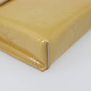 LOUIS VUITTON Monogram Vernis Green Cigarette Case Beige M91048 LV Auth BA16613-15