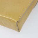 LOUIS VUITTON Monogram Vernis Green Cigarette Case Beige M91048 LV Auth BA16613-16