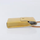 LOUIS VUITTON Monogram Vernis Green Cigarette Case Beige M91048 LV Auth BA16613-3