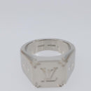 LOUIS VUITTON Signet Ring Ag925 Silver M62488 LV Auth BA16615M-11