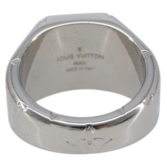 LOUIS VUITTON Signet Ring Ag925 Silver M62488 LV Auth BA16615M