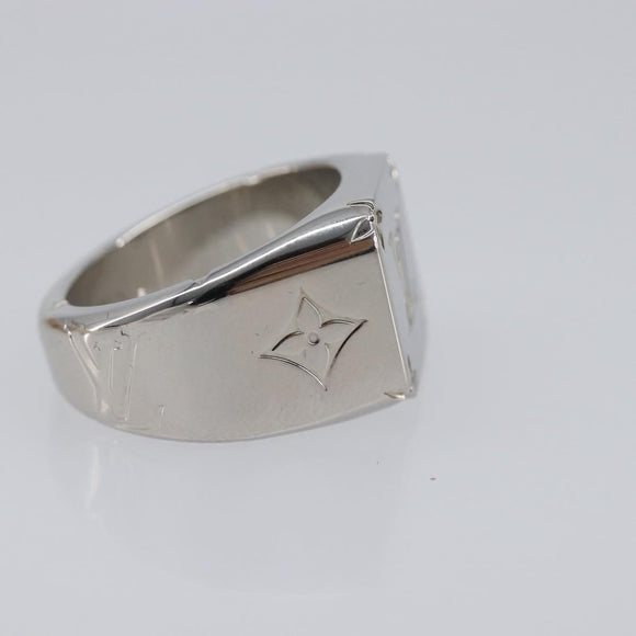 LOUIS VUITTON Signet Ring Ag925 Silver M62488 LV Auth BA16615M