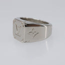 LOUIS VUITTON Signet Ring Ag925 Silver M62488 LV Auth BA16615M-8