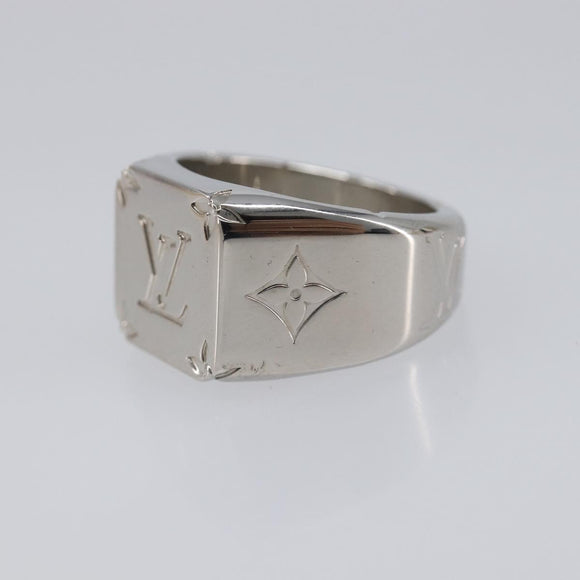 LOUIS VUITTON Signet Ring Ag925 Silver M62488 LV Auth BA16615M