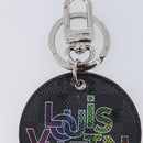 LOUIS VUITTON Damier Graphite Porte Cles Round Illustre M68836 Auth BA16616-4