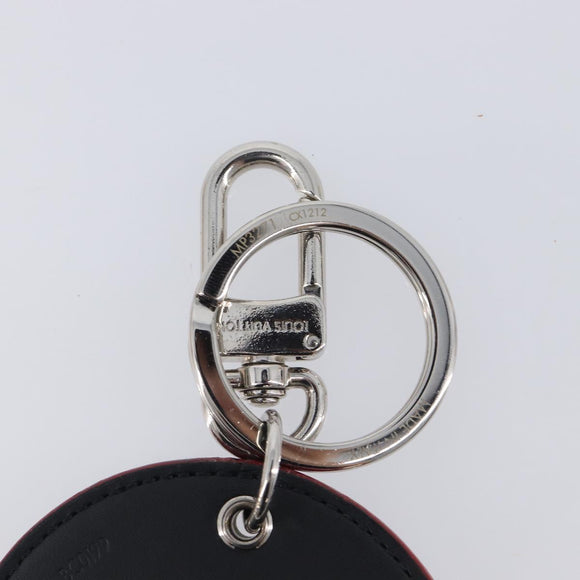 LOUIS VUITTON Damier Graphite Porte Cles Round Illustre M68836 Auth BA16616