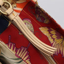 Salvatore Ferragamo Tote Bag Nylon Orange Gold Tone Auth BA16617-20