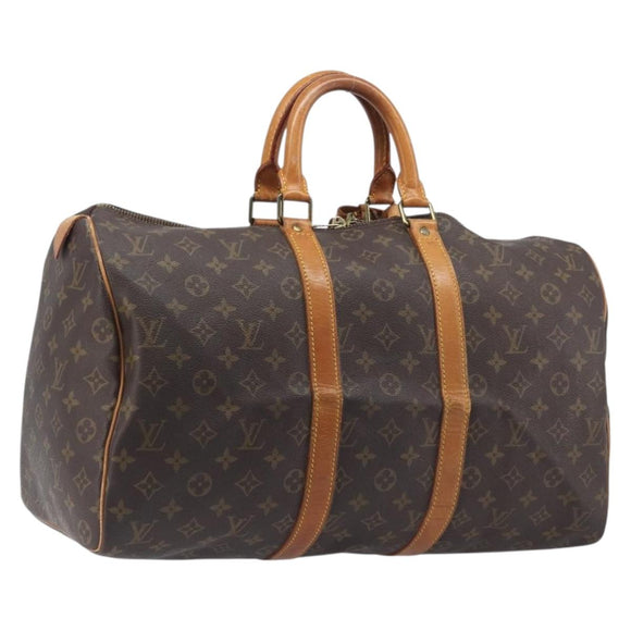 LOUIS VUITTON Monogram Keepall 45 Boston Bag M41428 LV Auth BA16618