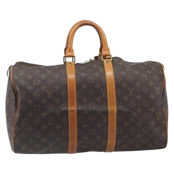 LOUIS VUITTON Monogram Keepall 45 Boston Bag M41428 LV Auth BA16618