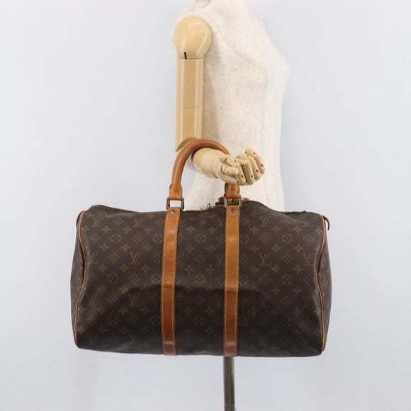 LOUIS VUITTON Monogram Keepall 45 Boston Bag M41428 LV Auth BA16618