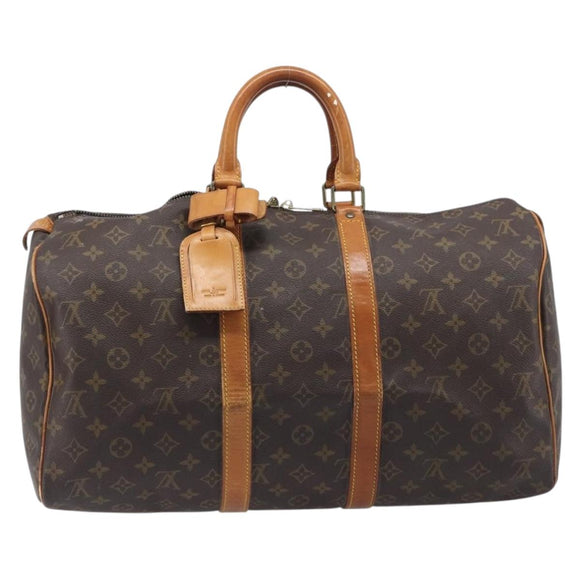 LOUIS VUITTON Monogram Keepall 45 Boston Bag M41428 LV Auth BA16618