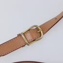 CELINE Macadam Shoulder Bag PVC Brown Gold Tone Auth BA16621-8