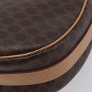 CELINE Macadam Shoulder Bag PVC Brown Gold Tone Auth BA16621-18