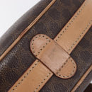 CELINE Macadam Shoulder Bag PVC Brown Gold Tone Auth BA16621-20