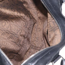Salvatore Ferragamo Gancini Tote Bag Suede Black Silver Auth BA16622V-19