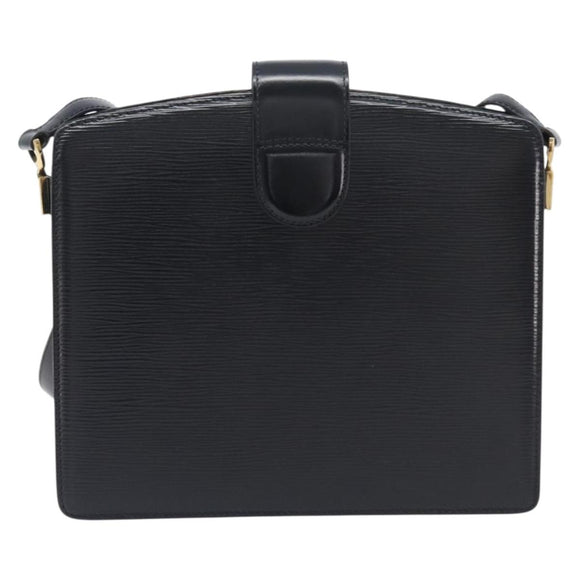 LOUIS VUITTON Epi Capuchin Shoulder Bag Black M52342 LV Auth BA16623