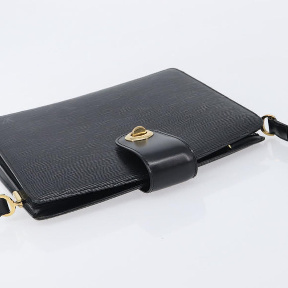 LOUIS VUITTON Epi Capuchin Shoulder Bag Black M52342 LV Auth BA16623